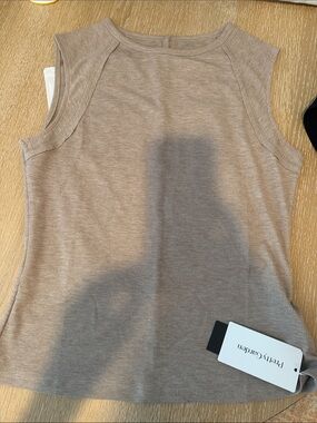 PrettyGarden Sleeveless Ribbed Tank - Taupe